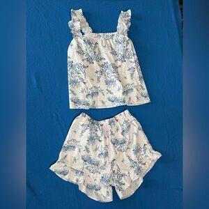 SHEIN 2 Piece Viscose Fairies Sleepwear Loungewear Pajama Set Womens Sz M